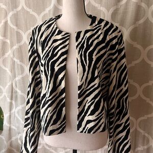 Vintage 90’s Leslie Fay Zebra Long Sleeve Blazer